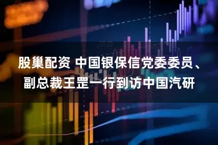 股巢配资 中国银保信党委委员、副总裁王罡一行到访中国汽研